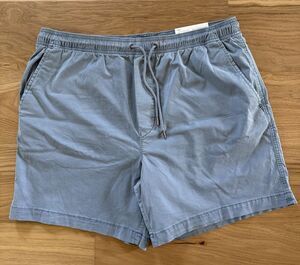 American Eagle Trekker Shorts Men L Blue 7" Flex Lived-In Drawstring NWT $44.95